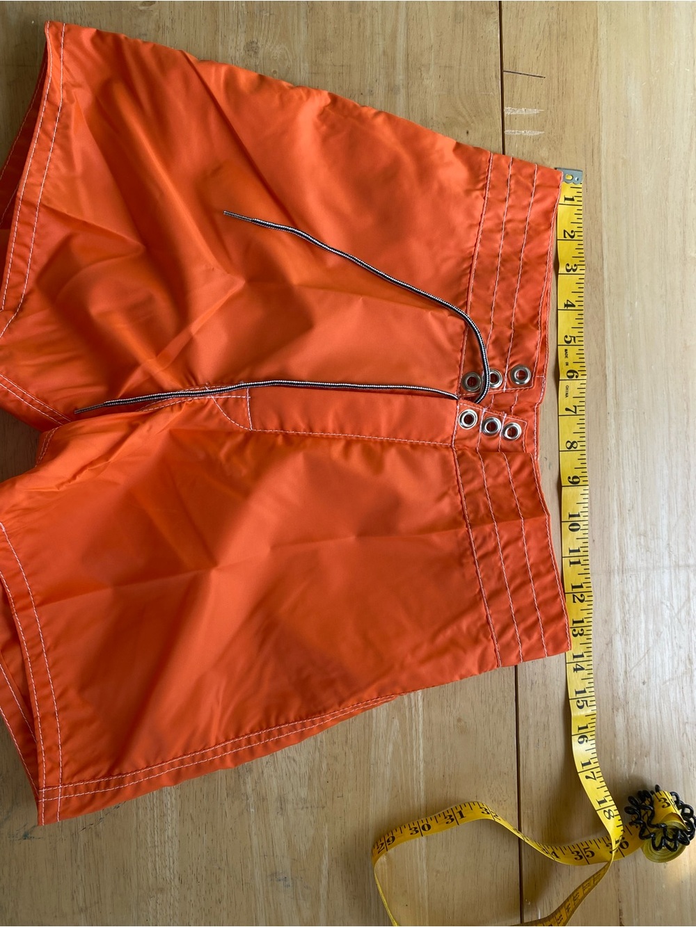 Birdwell Orange vintage Swim Shorts